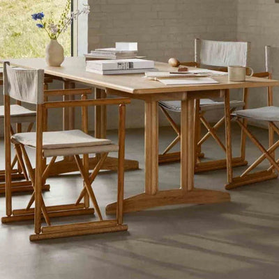 FDB Møbler C64 - Shaker Dining Table - Solid 35.4 x 70.9 in Oak Solid Nature Oiled by Børge Mogensen