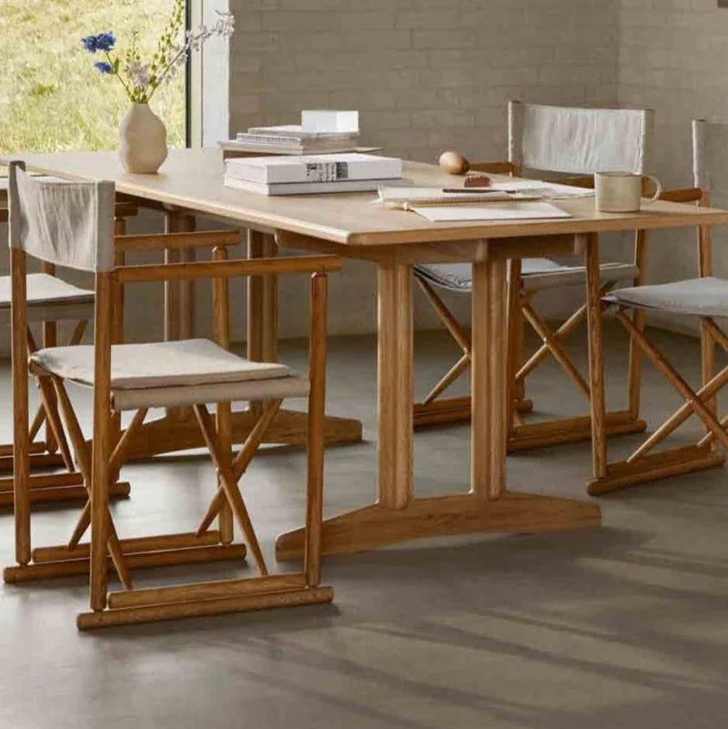 FDB Møbler C64 - Shaker Dining Table - Solid 35.4 x 70.9 in Oak Solid Nature Oiled by Børge Mogensen