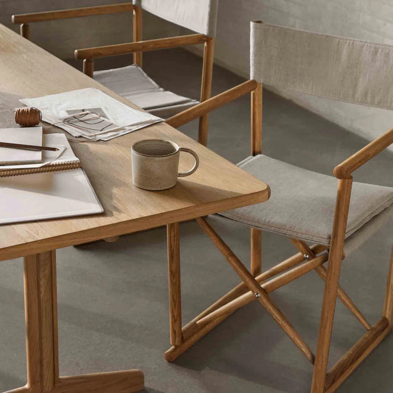 FDB Møbler C64 - Shaker Dining Table - Solid 35.4 x 70.9 in Oak Solid Nature Oiled by Børge Mogensen