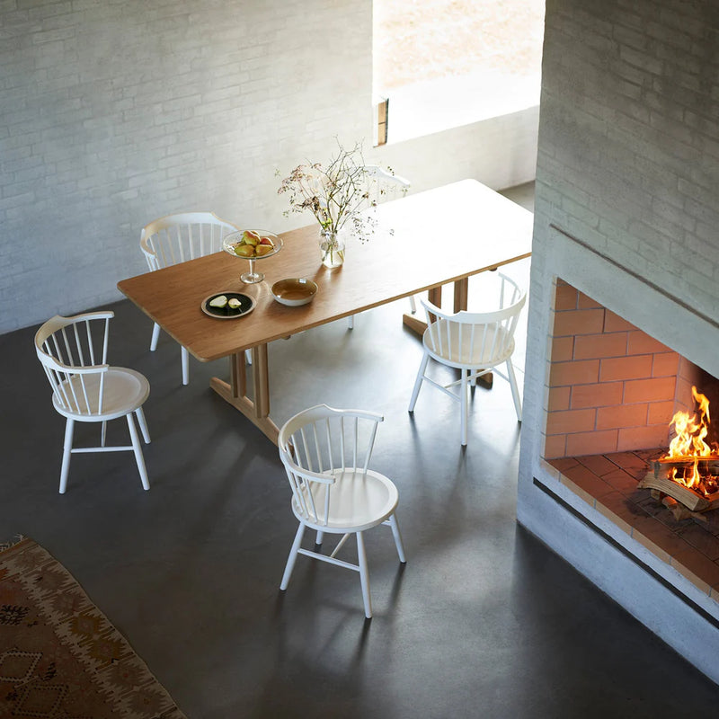 FDB Møbler C64 - Shaker Dining Table - Solid 35.4 x 86.6 in Oak Solid Nature Oiled by Børge Mogensen