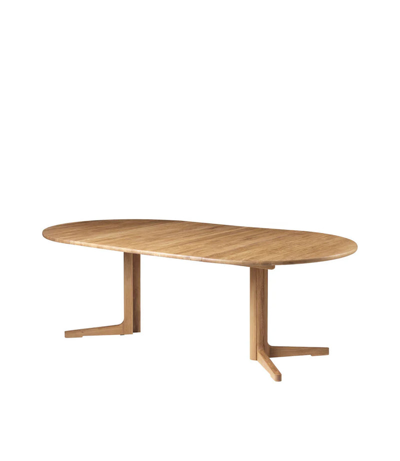 FDB Møbler C69E - Ry Dining Table w/2 Extra Leafs Oak Nature Oiled Oak Solid Nature Oiled by Nissen & Gehl
