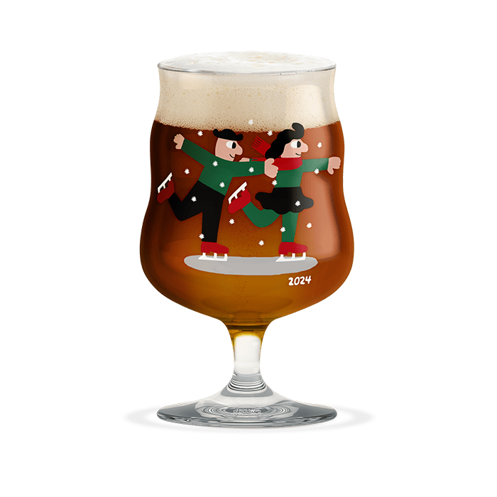 Holmegaard x Mikkeller Beer Glasses - Christmas Glass, 2024, V: 13.5 oz