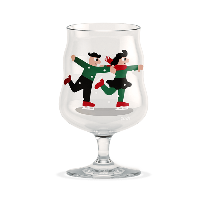 Holmegaard x Mikkeller Beer Glasses - Christmas Glass, 2025, V: 13.5 oz