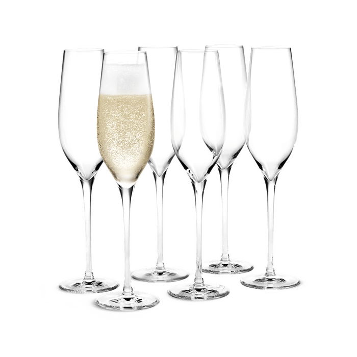 Holmegaard Cabernet - Champagne Glass, V: 9.8 oz, 6 Pcs.