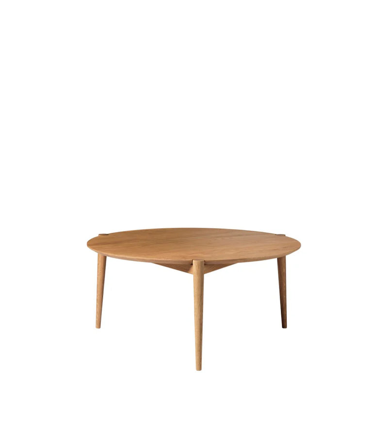 FDB Møbler D102 - Søs Coffee Table Ø: 33.5 in Oak Solid Nature Oiled by Stine Lundgaard Weigelt