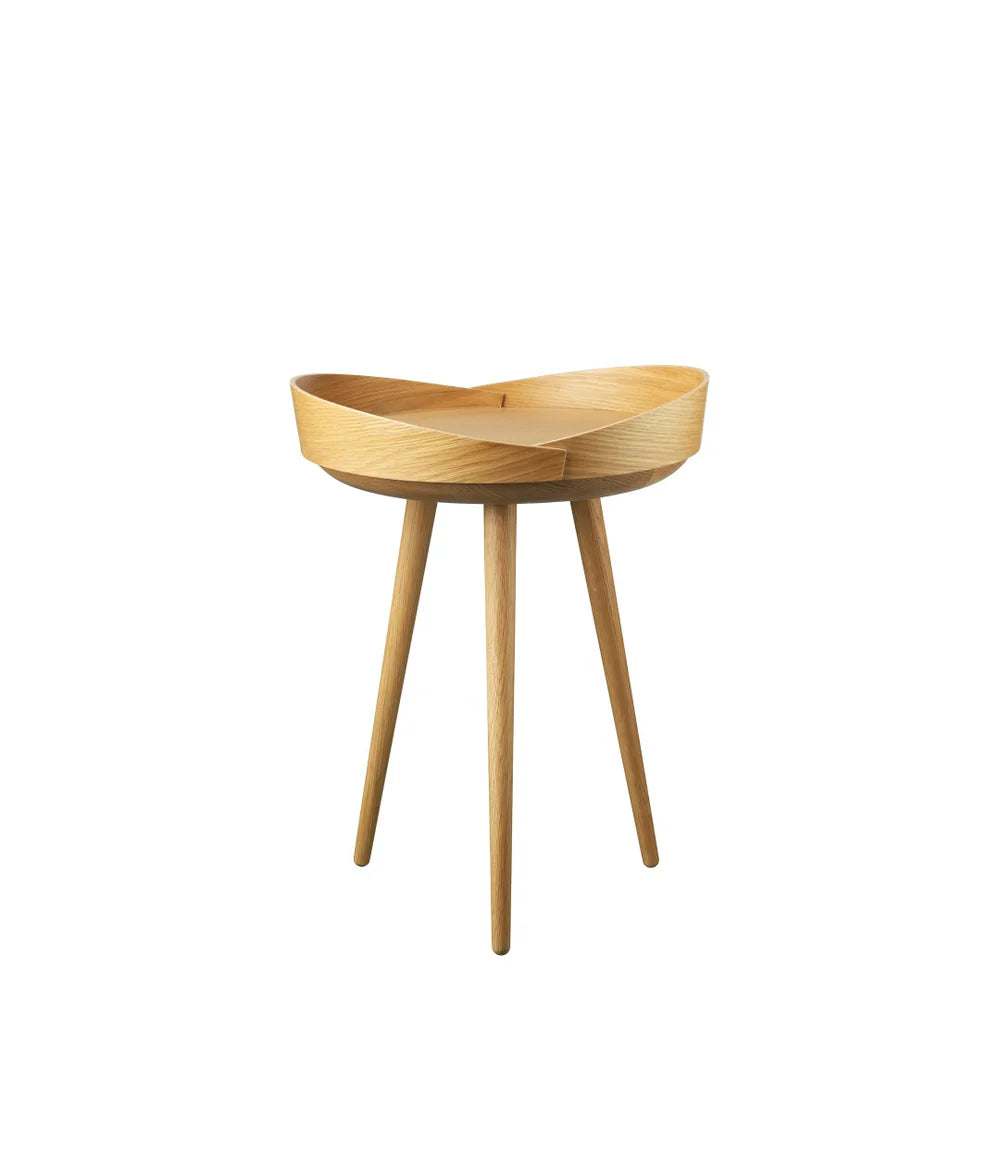 FDB Møbler D106 - Bakketop - Tray Table Ø: 15 in Oak Nature Lacquered by Philip Bro