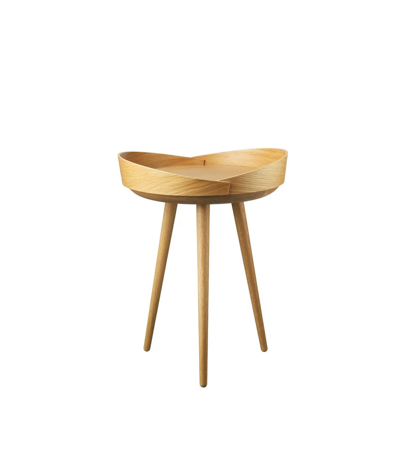 FDB Møbler D106 - Bakketop - Tray Table Ø: 15 in Oak Nature Lacquered by Philip Bro