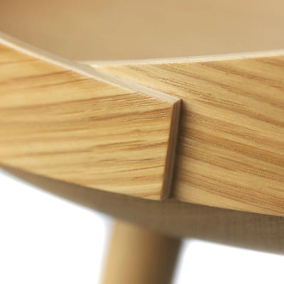 FDB Møbler D106 - Bakketop - Tray Table Ø: 15 in Oak Nature Lacquered by Philip Bro