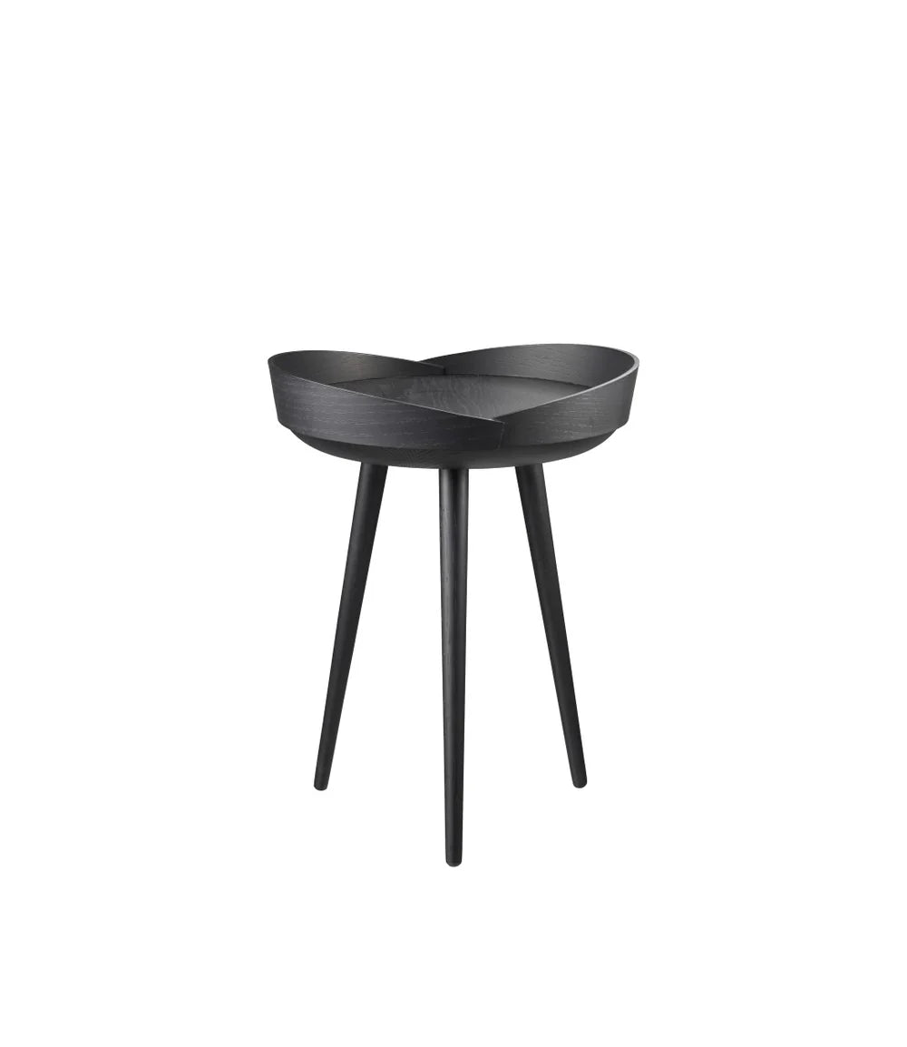 FDB Møbler D106 - Bakketop - Tray Table Ø: 15 in Oak Black Painted by Philip Bro