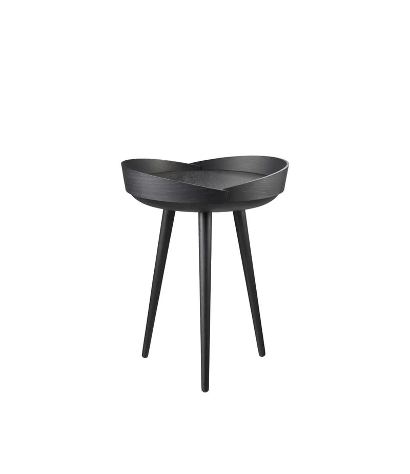 FDB Møbler D106 - Bakketop - Tray Table Ø: 15 in Oak Black Painted by Philip Bro