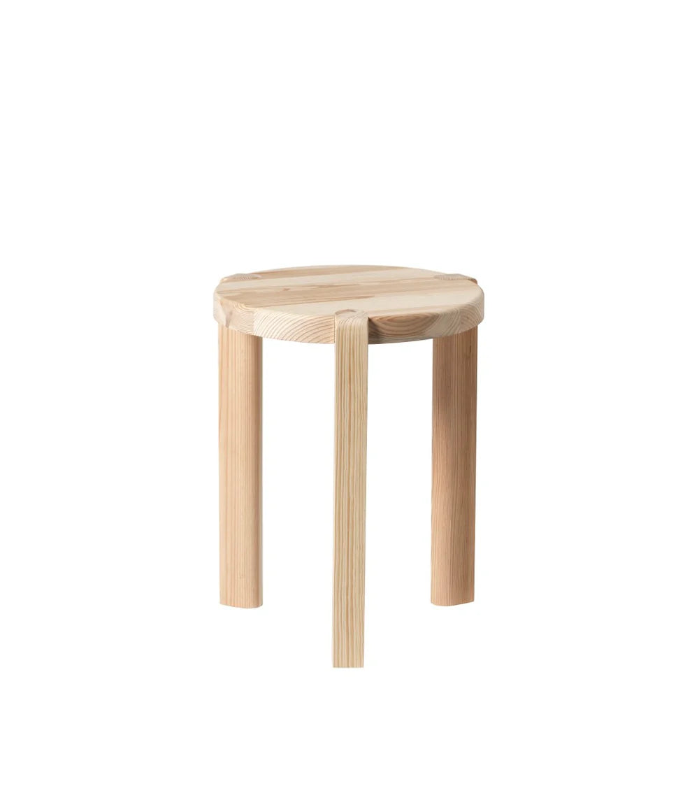 FDB Møbler D108 - Ragnesminde - Side Table Ø: 13.8 in Pine Solid Nature Untreated by Katrine Sander