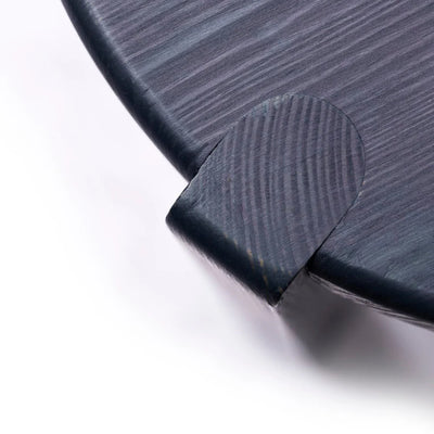 FDB Møbler D108 - Ragnesminde - Side Table Ø: 13.8 in Pine Solid Midnight Blue (34/Aarhus) Oiled by Katrine Sander