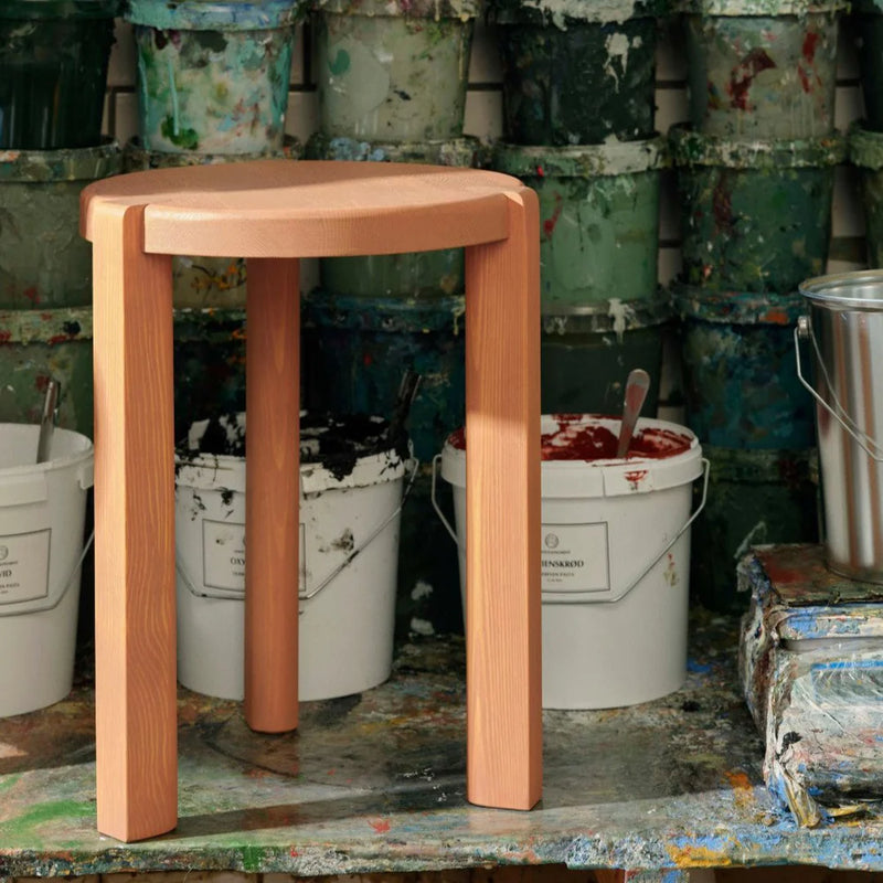 FDB Møbler D108 - Ragnesminde - Side Table Ø: 13.8 in Pine Solid Peach (59/New Delhi) Oiled by Katrine Sander