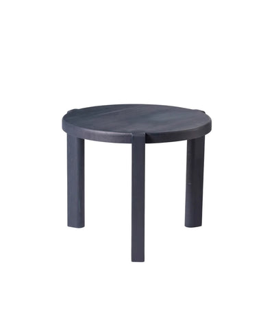 FDB Møbler D108 - Ragnesminde - Coffee Table Ø: 18.9 in Pine Solid Midnight Blue (34/Aarhus) Oiled by Katrine Sander
