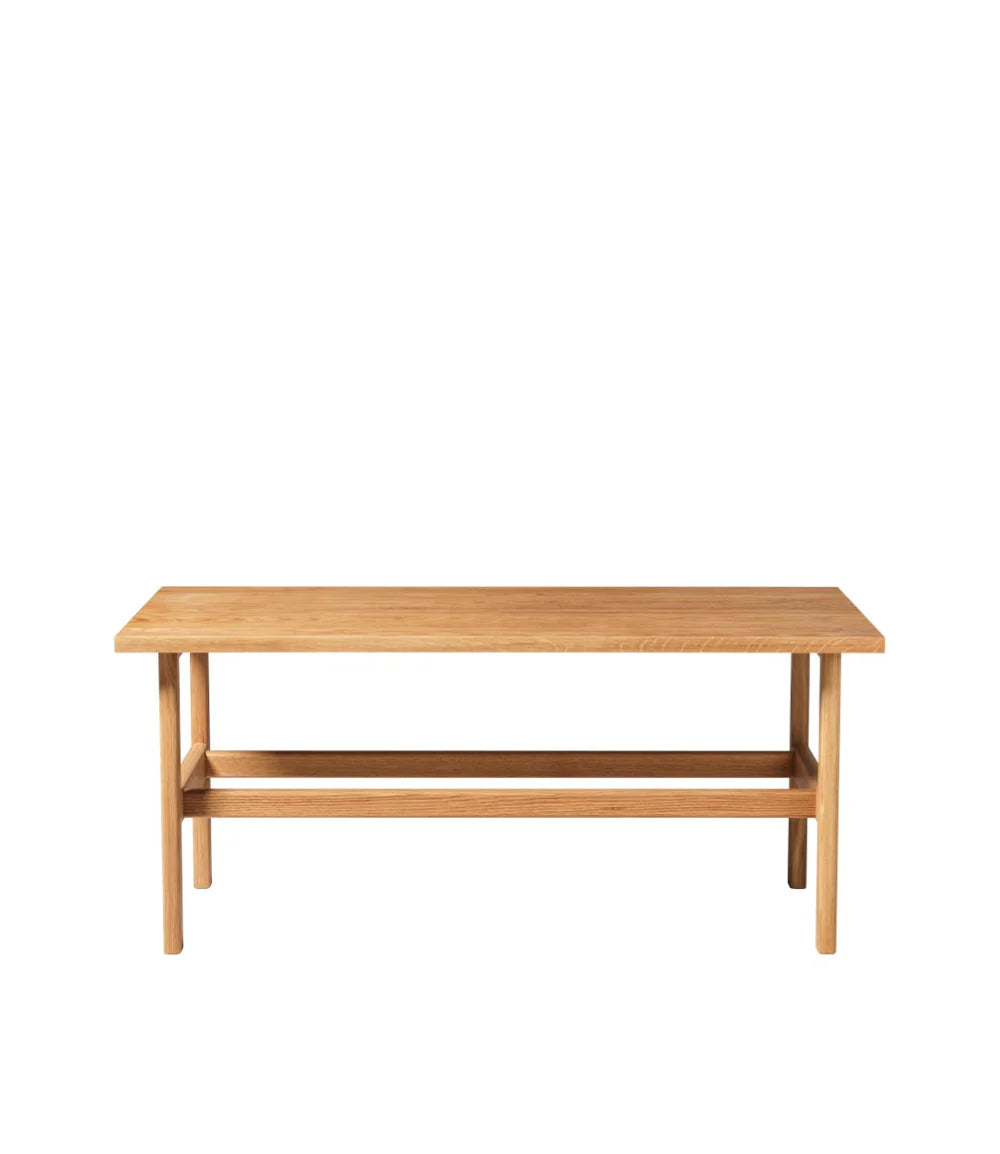 FDB Møbler D33 - Coffee Table 23.6 x 47.2 in Oak Solid Nature Oiled by Jørgen Bækmark