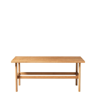 FDB Møbler D33 - Coffee Table 23.6 x 47.2 in Oak Solid Nature Oiled by Jørgen Bækmark