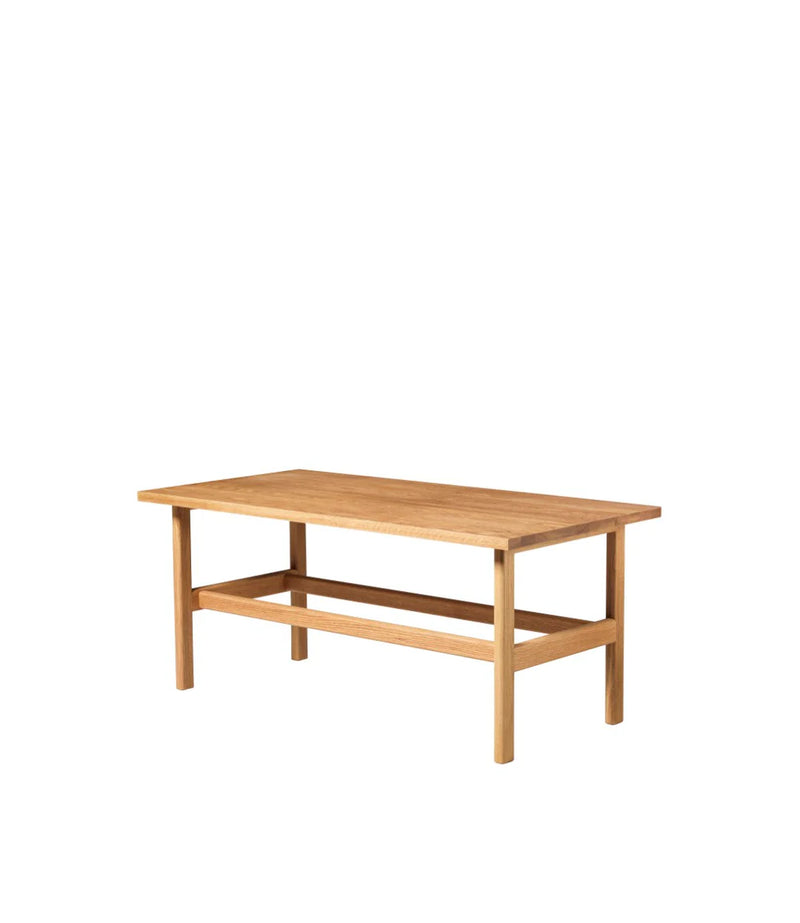 FDB Møbler D33 - Coffee Table 23.6 x 47.2 in Oak Solid Nature Oiled by Jørgen Bækmark