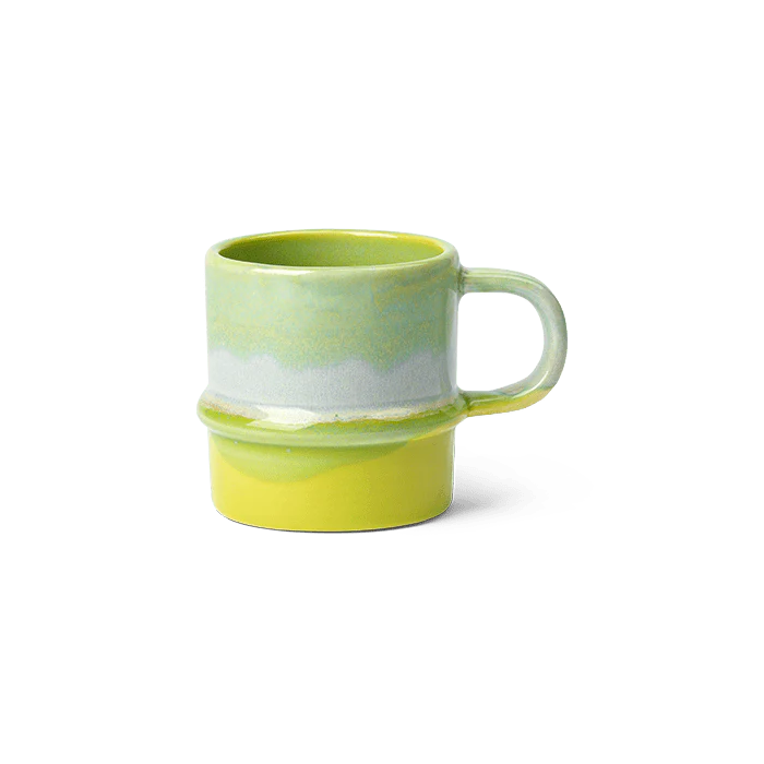 Kähler Poppery Mug with Handle 11.9 Oz  Apple/Green/Mint
