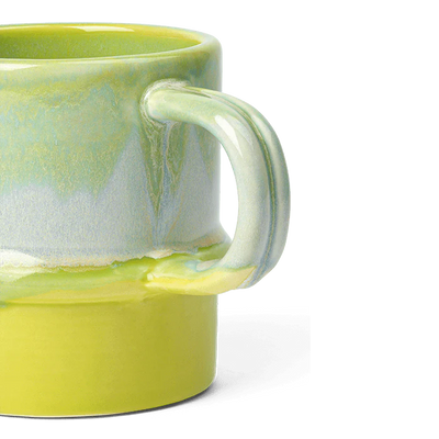 Kähler Poppery Mug with Handle 11.9 Oz  Apple/Green/Mint