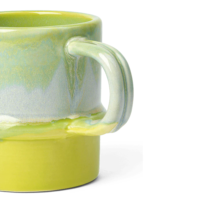 Kähler Poppery Mug with Handle 11.9 Oz  Apple/Green/Mint
