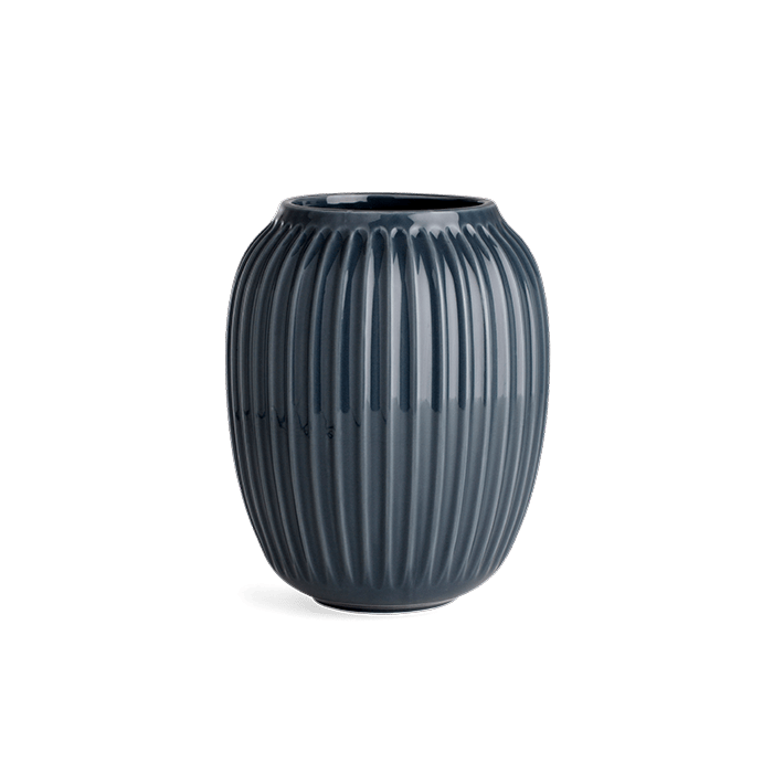 Kahler Hammershoi Vases - Anthracite Grey, H: 8.3