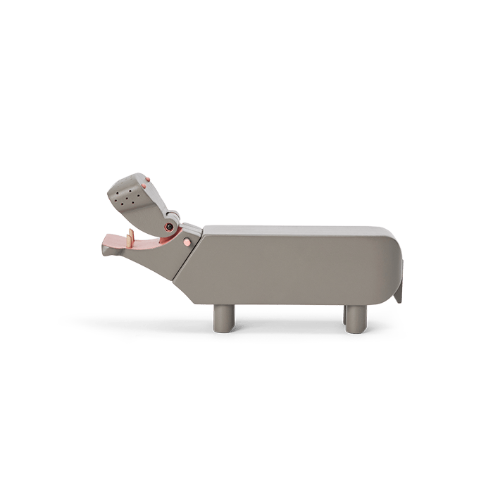 Kay Bojesen Hippos - Grey, H: 3.5