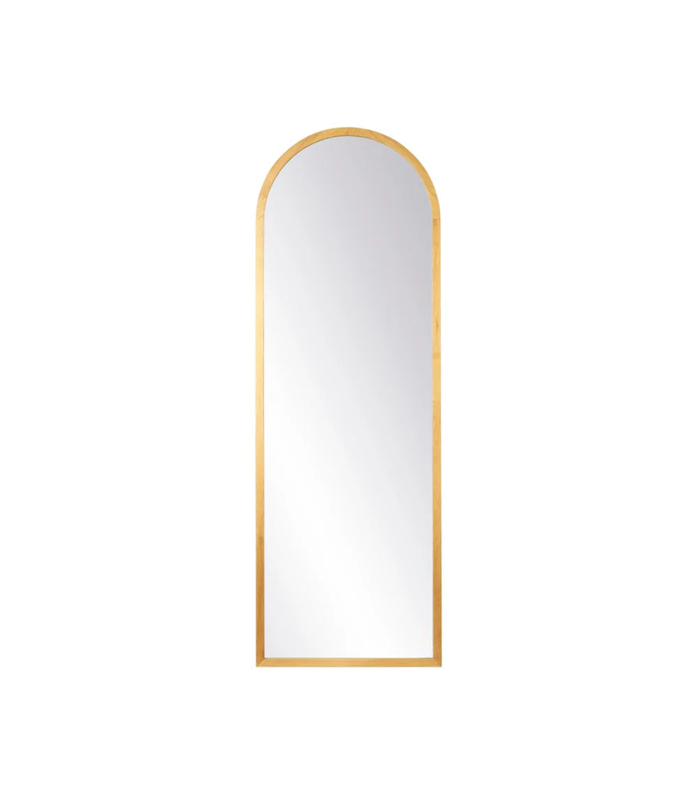 FDB Møbler I2 - Mossø - Mirror Oak Nature Lacquered 63 x 21.7 in MDF Backplate by Diana Mot & Isabella Bergstrøm