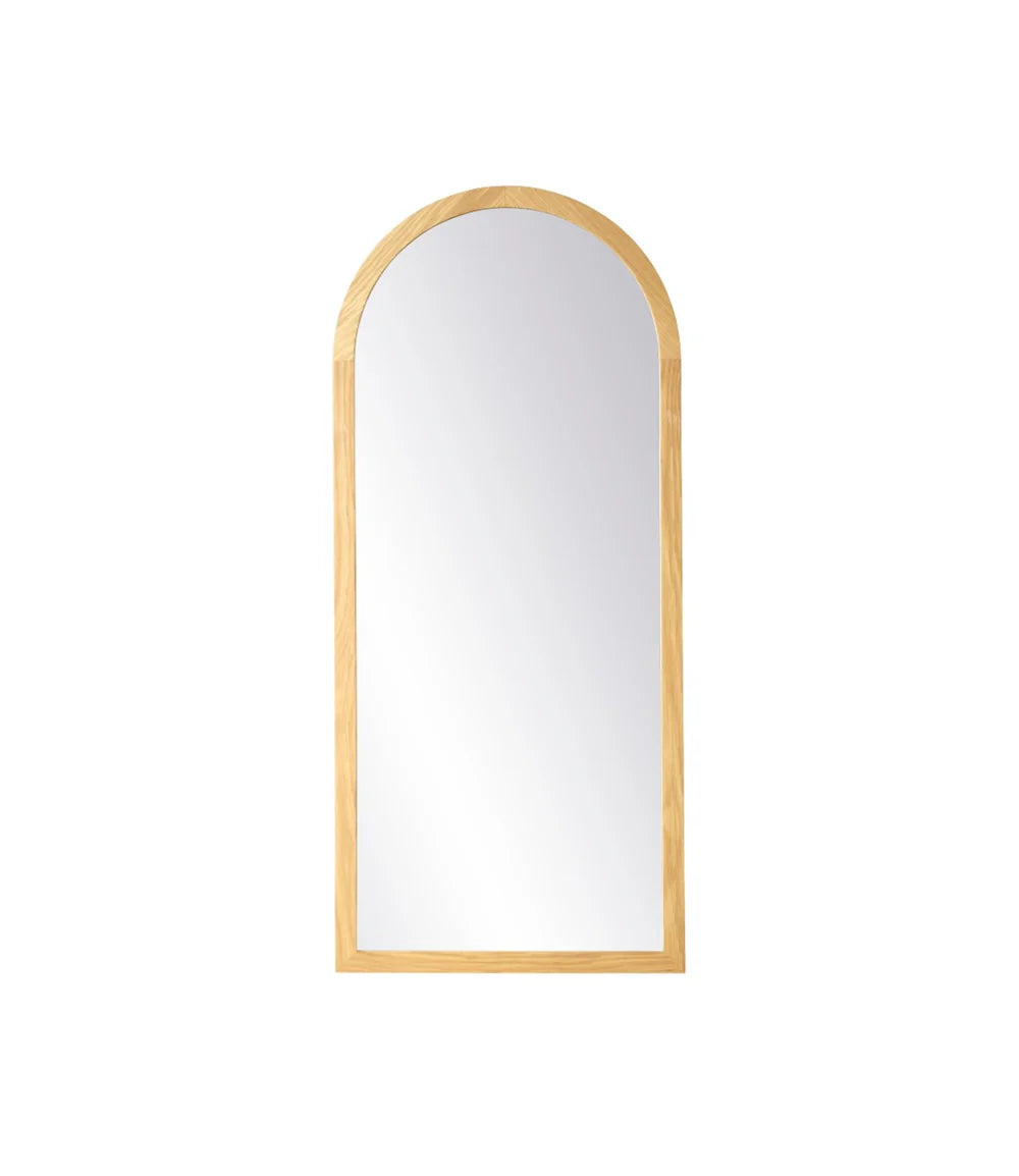 FDB Møbler I2 - Mossø - Mirror Oak Nature Lacquered 35.4 x 15.7 in MDF Backplate by Diana Mot & Isabella Bergstrøm