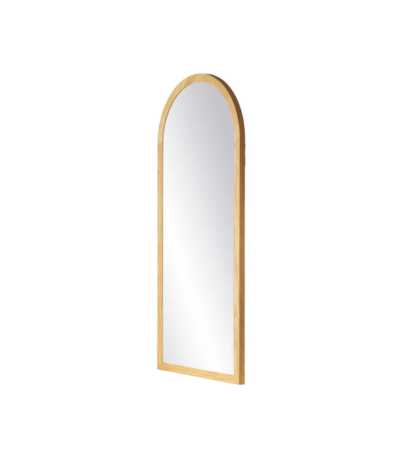 FDB Møbler I2 - Mossø - Mirror Oak Nature Lacquered 35.4 x 15.7 in MDF Backplate by Diana Mot & Isabella Bergstrøm