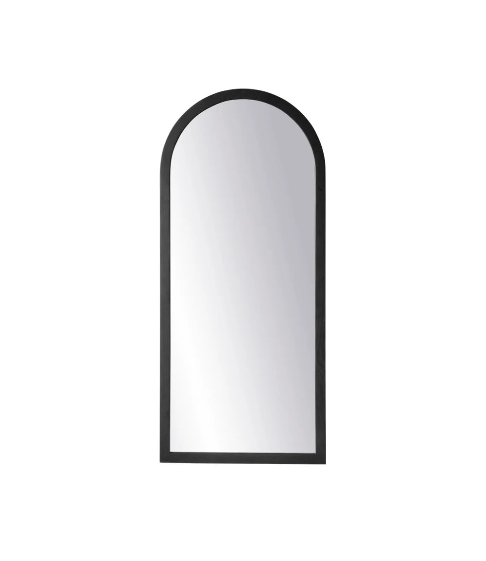 FDB Møbler I2 - Mossø - Mirror Oak Black (RAL 9005) Painted 35.4 x 15.7 in MDF Backplate by Diana Mot & Isabella Bergstrøm