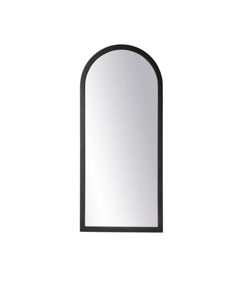 FDB Møbler I2 - Mossø - Mirror Oak Black (RAL 9005) Painted 35.4 x 15.7 in MDF Backplate by Diana Mot & Isabella Bergstrøm