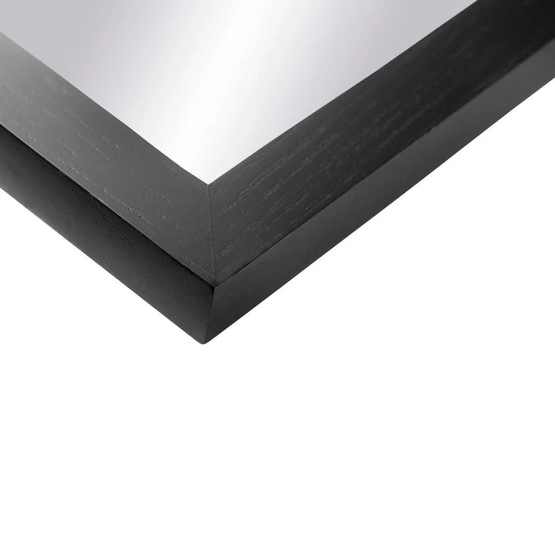 FDB Møbler I2 - Mossø - Mirror Oak Black (RAL 9005) Painted 35.4 x 15.7 in MDF Backplate by Diana Mot & Isabella Bergstrøm