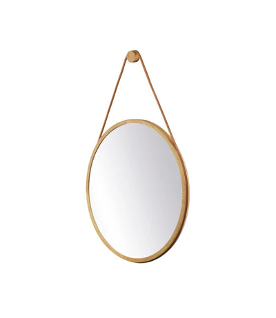 FDB Møbler I3 - Mossø - Mirror Oak Nature Lacquered Ø: 23.6 in MDF Backplate by Diana Mot & Isabella Bergstrøm