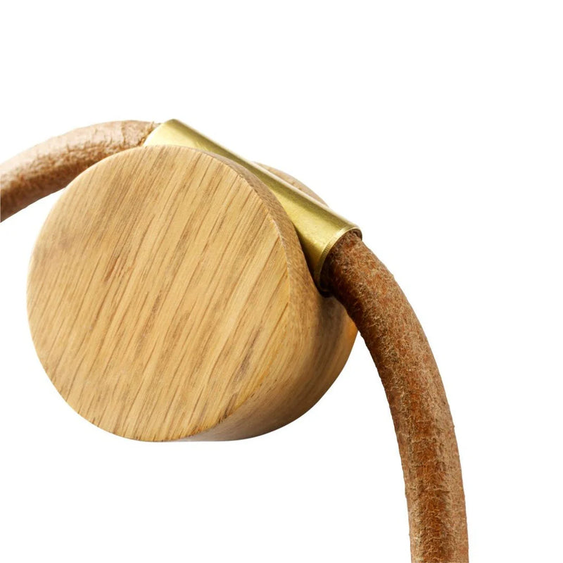 FDB Møbler I3 - Mossø - Mirror Oak Nature Lacquered Ø: 23.6 in MDF Backplate by Diana Mot & Isabella Bergstrøm