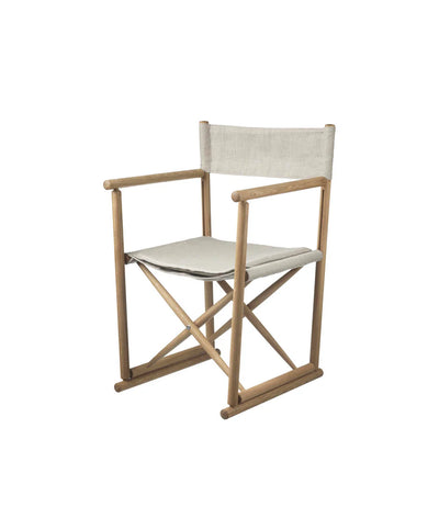 FDB Møbler J138 - Folding Chair Oak Solid Nature Oiled 100% Flax Oeko-Tex (Hecht-J) by Erik Ole Jørgensen