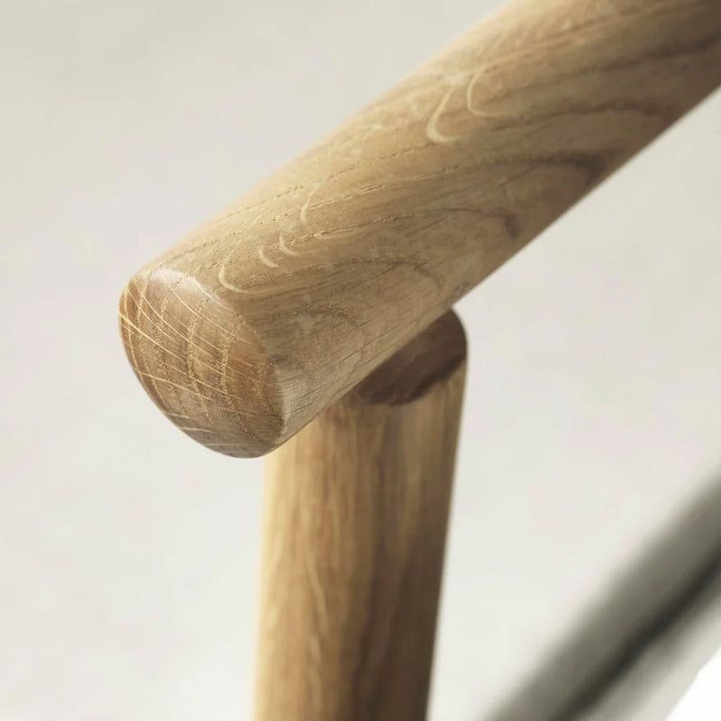 FDB Møbler J138 - Folding Chair Oak Solid Nature Oiled 100% Flax Oeko-Tex (Hecht-J) by Erik Ole Jørgensen