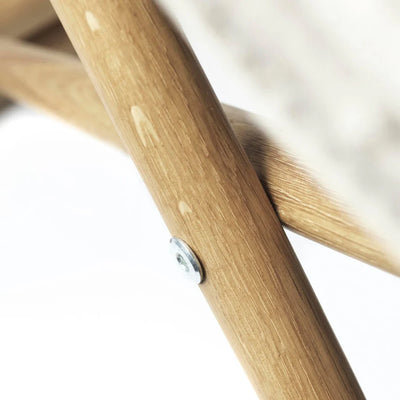 FDB Møbler J138 - Folding Chair Oak Solid Nature Oiled 100% Flax Oeko-Tex (Hecht-J) by Erik Ole Jørgensen