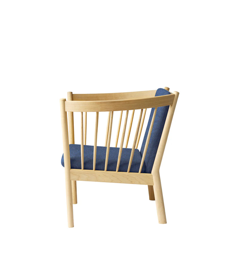 FDB Møbler J146 - Armchair Oak Nature Lacquered MLF Dark Blue (36) by Erik Ole Jørgensen