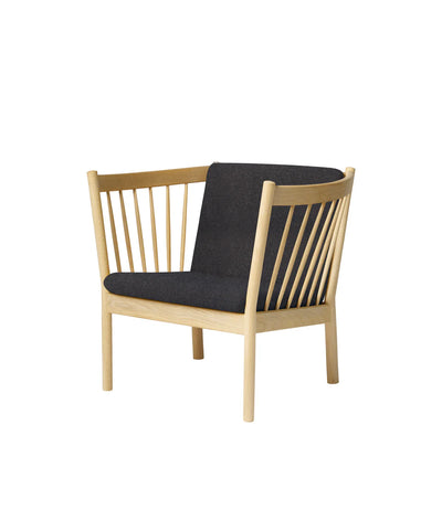 FDB Møbler J146 - Armchair Oak Nature Lacquered MLF Dark Grey (28) by Erik Ole Jørgensen