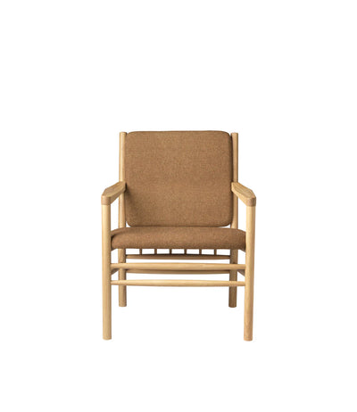FDB Møbler J147 - Armchair Oak Nature Lacquered MLF Brown (15) by Erik Ole Jørgensen