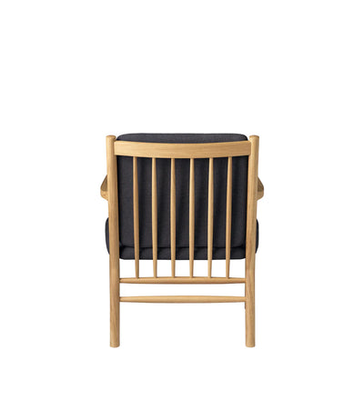 FDB Møbler J147 - Armchair Oak Nature Lacquered MLF Dark Grey (28) by Erik Ole Jørgensen