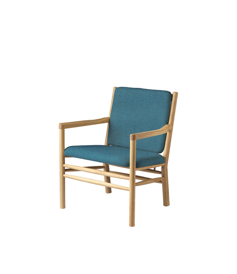 FDB Møbler J147 - Armchair Oak Nature Lacquered MLF Green (32) by Erik Ole Jørgensen