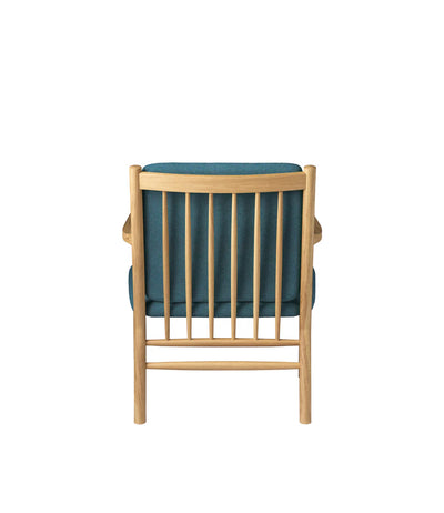 FDB Møbler J147 - Armchair Oak Nature Lacquered MLF Green (32) by Erik Ole Jørgensen