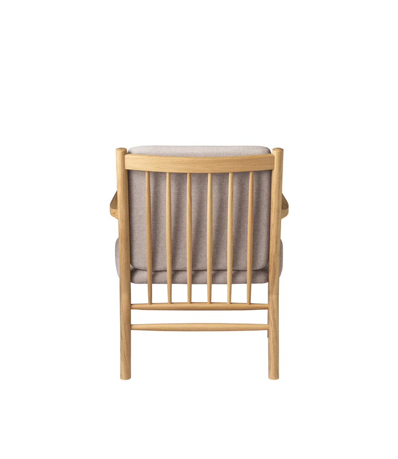 FDB Møbler J147 - Armchair Oak Nature Lacquered MLF Light Grey (02) by Erik Ole Jørgensen