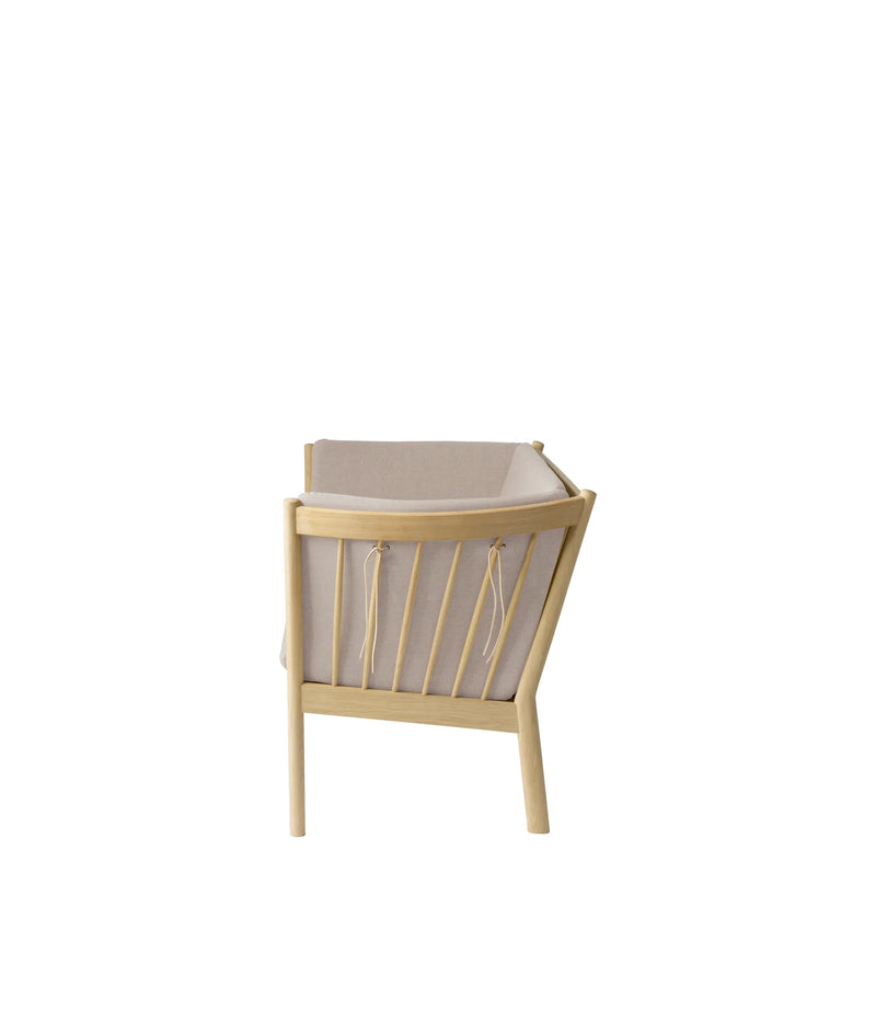 FDB Møbler J148 - 2-person couch Oak Nature Lacquered MLF Beige (61) by Erik Ole Jørgensen