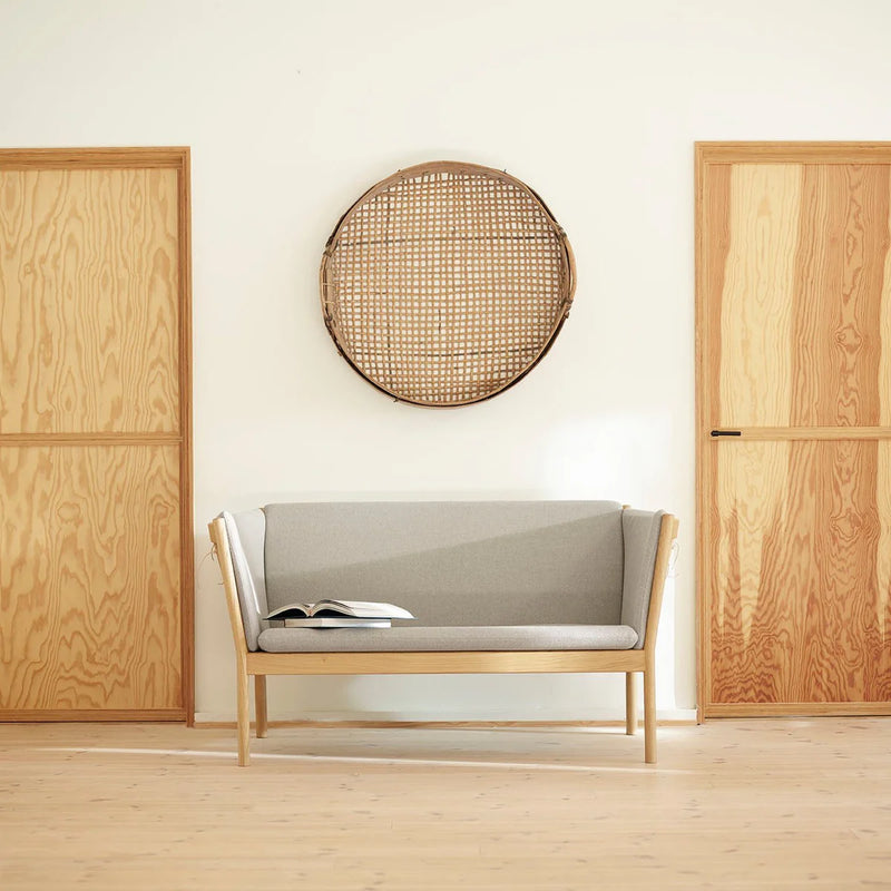 FDB Møbler J148 - 2-person couch Oak Nature Lacquered MLF Beige (61) by Erik Ole Jørgensen