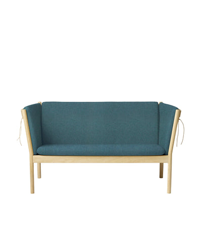 FDB Møbler J148 - 2-person couch Oak Nature Lacquered MLF Green (32) by Erik Ole Jørgensen