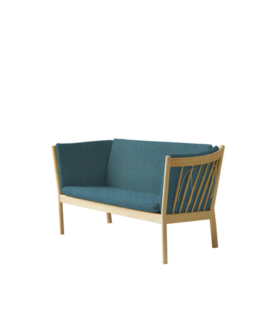 FDB Møbler J148 - 2-person couch Oak Nature Lacquered MLF Green (32) by Erik Ole Jørgensen