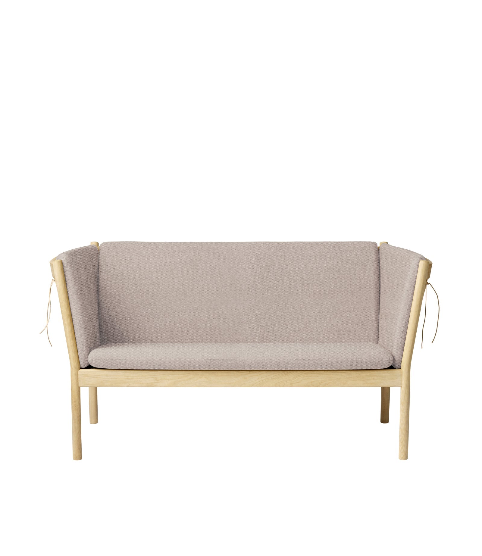 FDB Møbler J148 - 2-person couch Oak Nature Lacquered MLF Light Grey (02) by Erik Ole Jørgensen