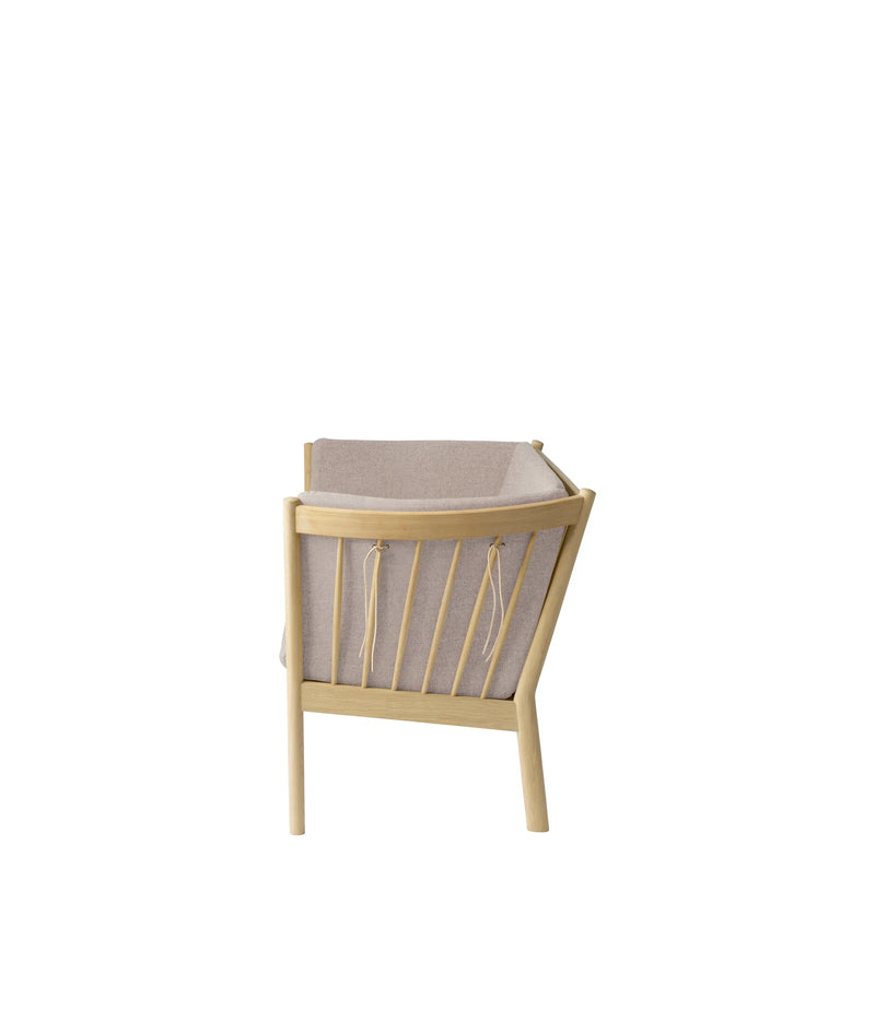 FDB Møbler J148 - 2-person couch Oak Nature Lacquered MLF Light Grey (02) by Erik Ole Jørgensen
